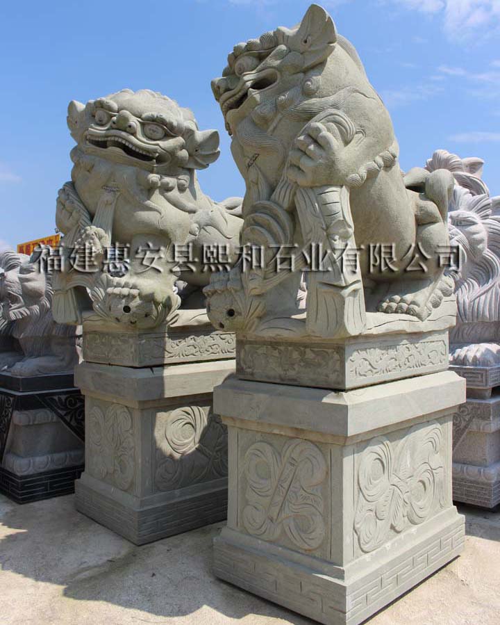 镇宅石雕狮子，中国古代石雕狮子图片，石狮子石雕低价出售