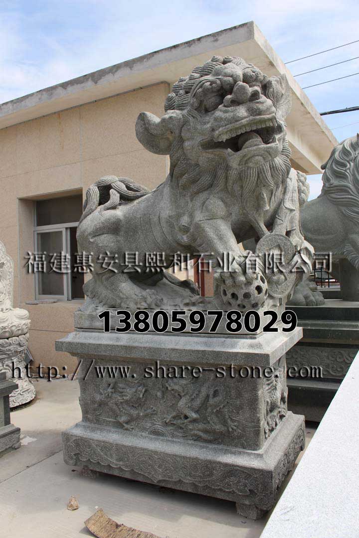 汉白玉石狮子，中国狮子形象