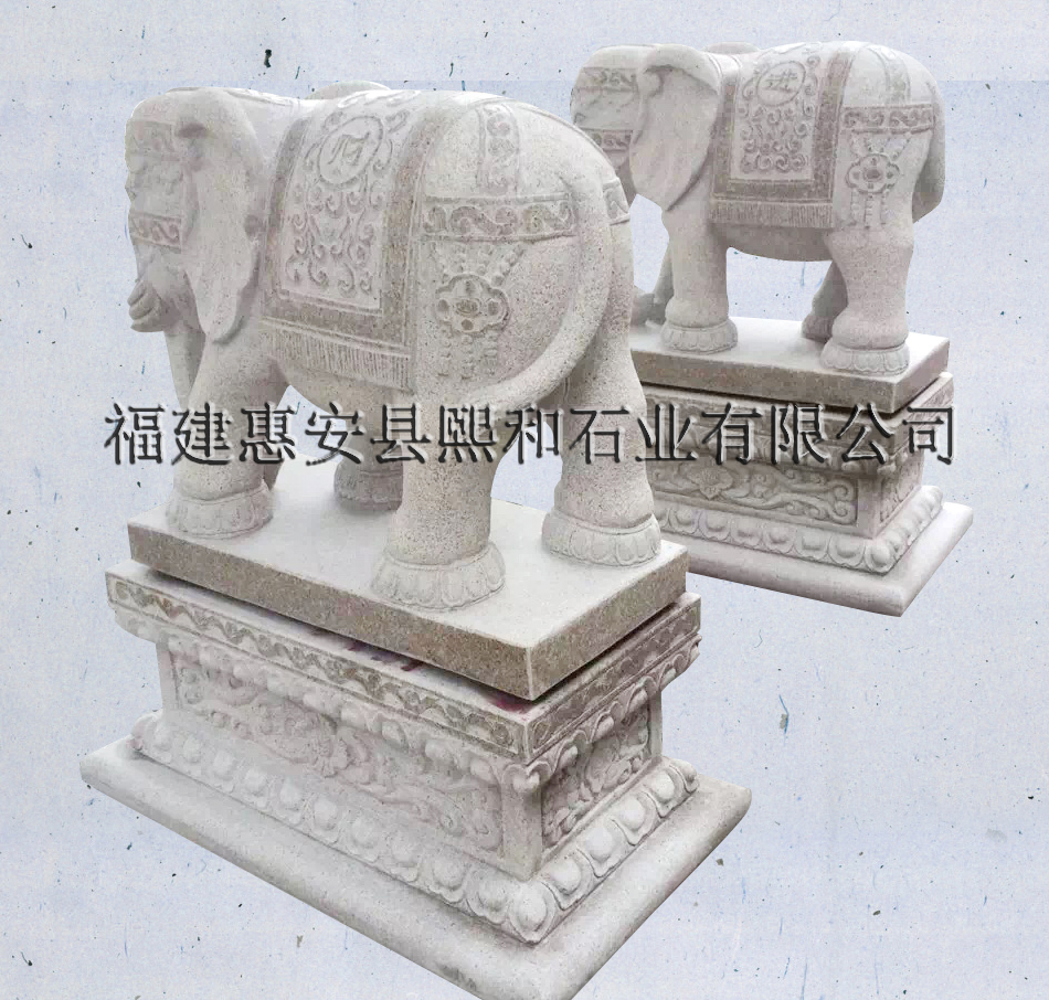 石大象动物雕刻，石雕大象动物雕刻，石大象动物摆件雕刻，石雕大象动物摆件雕刻